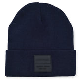 Vintage Havana Navy Beanie for Women & Men | Thick Cuffed Knitted Winter Hat Beanies Unisex Skull Caps| Vintage Logo Patch